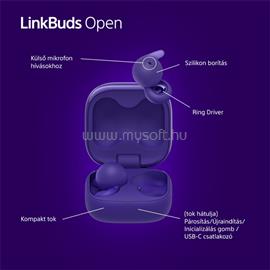 SONY WF-L910 Linkbuds Open True Wireless Bluetooth fülhallgató (lila) SONY_WFL910V.CE7 small