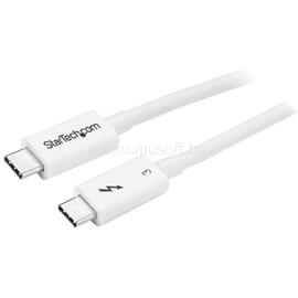 STARTECH.COM Thunderbolt 3 Cable, 40Gbps, 100W PD, 4K/5K White (0,5m) TBLT34MM50CW small