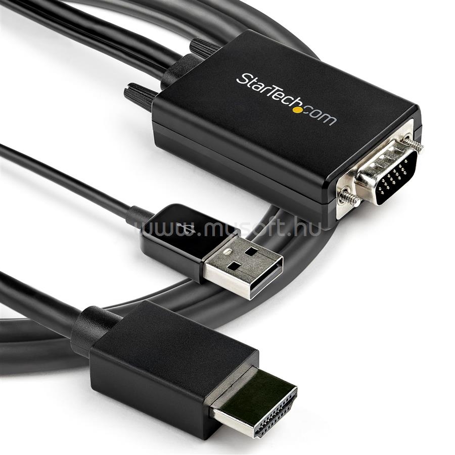STARTECH.COM VGA to HDMI Converter Cable with USB 1080p 2m