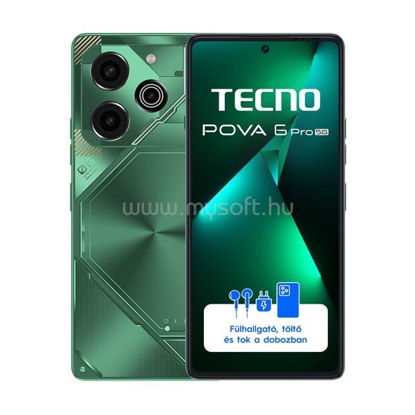 TECNO Pova 6 Pro 5G Dual-SIM 256GB (zöld)