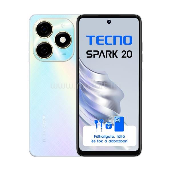 TECNO Spark 20 4G LTE Dual-SIM 256GB (fehér)