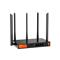 TENDA W30E Router WiFi AX3000 Hotspot (574Mbps 2,4GHz + 2402Mbps 5GHz; 4port 1Gbps, Max 200 user) TENDA_W30E small