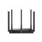 TENDA W30E Router WiFi AX3000 Hotspot (574Mbps 2,4GHz + 2402Mbps 5GHz; 4port 1Gbps, Max 200 user) TENDA_W30E small