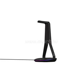 THE G-LAB Fejhallgató állvány - K STAND HYDROGEN (fekete, 2xUSB3.0, 1xUSB-C, műanyag, RGB) K-STAND-HYDROGEN small