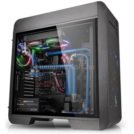 THERMALTAKE Core V71 Tempered Glass Edition fekete (táp nélküli) ablakos E-ATX ház