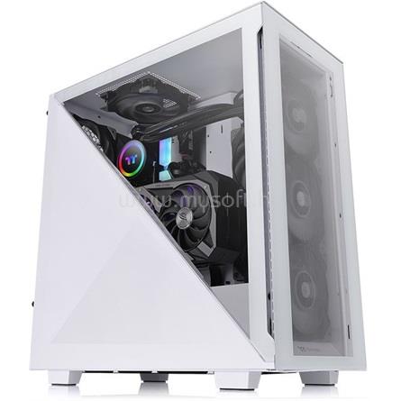 THERMALTAKE Divider 300 TG Snow fehér (táp nélküli) ablakos ATX ház