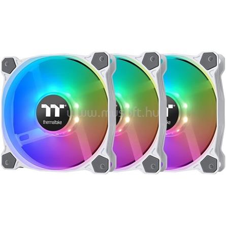 THERMALTAKE Pure 12 ARGB Sync Radiator Fan TT Premium Edition (3-Fan Pack) rendszerhűtő ventilátor fehér