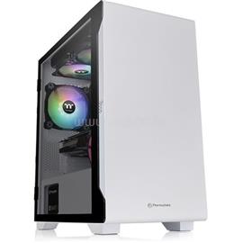 THERMALTAKE S100 TG Snow Edition fehér (táp nélküli) ablakos mATX ház CA-1Q9-00S6WN-00 small