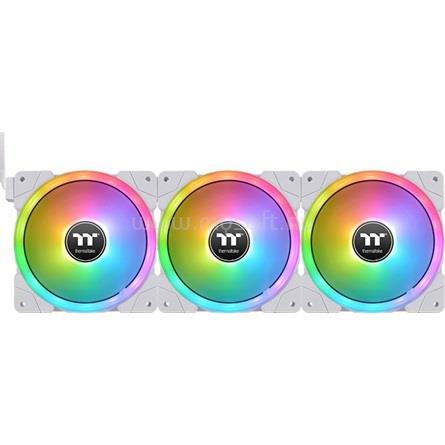 THERMALTAKE SWAFAN EX12 RGB TT Premium Edition (3-Fan Pack) rendszerhűtő ventilátor kit fehér