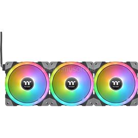 THERMALTAKE SWAFAN EX14 RGB TT Premium Edition (3-Fan Pack) rendszerhűtő ventilátor kit fekete-fehér CL-F144-PL14SW-A small