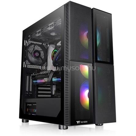 THERMALTAKE T26 TG ARGB fekete (táp nélküli) ablakos E-ATX ház