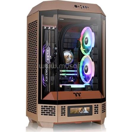 THERMALTAKE The Tower 300 Gravel Sand (táp nélküli) ablakos mATX ház