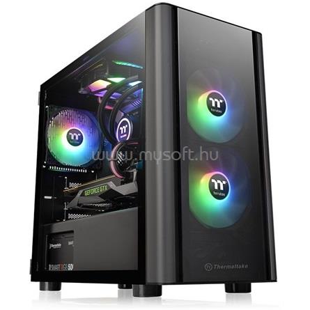 THERMALTAKE V150 TG fekete (táp nélküli) ablakos mATX ház