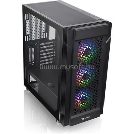 THERMALTAKE Versa T27 TG ARGB fekete (táp nélküli) ablakos E-ATX ház