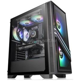 THERMALTAKE Versa T35 Tempered Glass RGB fekete (táp nélküli) ablakos ATX ház CA-1R7-00M1WN-00 small