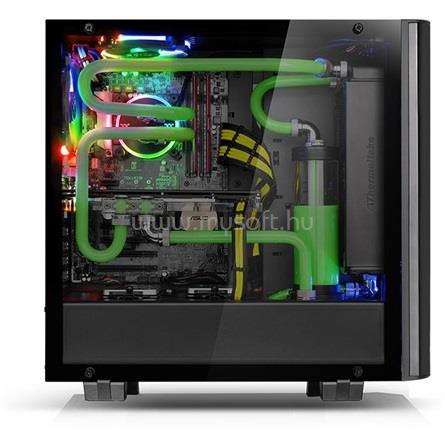 THERMALTAKE View 21 Tempered Glass Edition fekete (táp nélküli) ablakos ATX ház