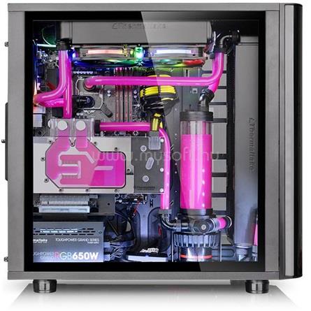 THERMALTAKE View 31 TG RGB fekete (táp nélküli) ablakos ATX ház