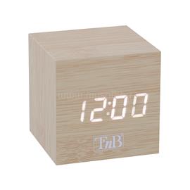 TNB JOY fa borítású, kocka alakú LED kijelzős ébresztőóra TNB112151 small