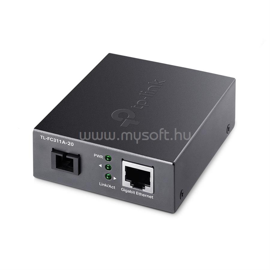 TP-LINK TL-FC311A-20 Optikai Media Konverter WDM 1000(réz)-1000FX(SC) Single mód