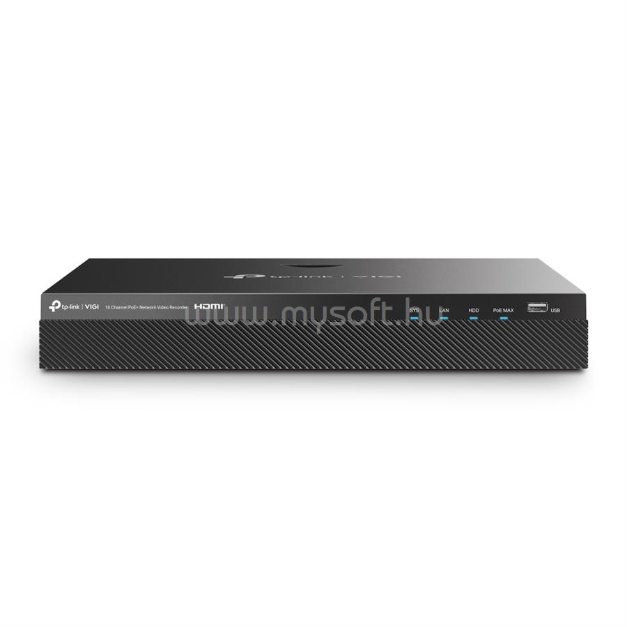 TP-LINK VIGI NVR2016H-16P Video Recorder 16 csatornás POE+