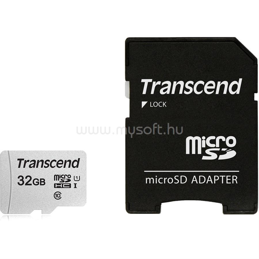 TRANSCEND 32GB MICROSDHC W/ ADAPTER UHS-I U U1/A1