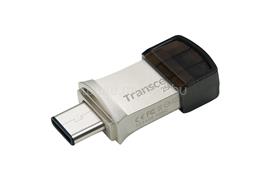 TRANSCEND JETFLASH 890 USB3.1 PLUG A + TYPE C 64GB pendrive (ezüst) TS64GJF890S small