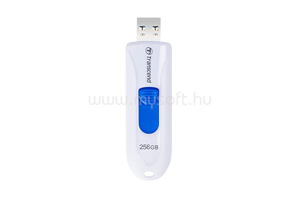 TRANSCEND USB 3.1 256GB PENDRIVE CAPLESS (fehér)