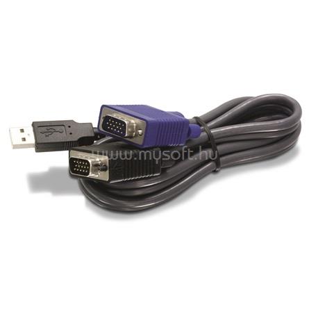 TRENDNET TK-CU06 D-SUB 15pin USB M/M KVM tkábel 1.8m fekete