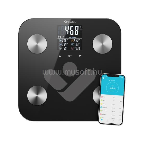 TRUELIFE FitScale W6 BT okos mérleg (fekete)