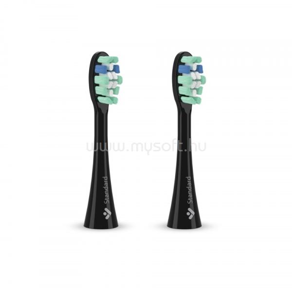 TRUELIFE SonicBrush Clean-series heads Standard black 2 pack pótfej