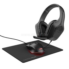 TRUST Bundle - GXT790 3-in-1 Gaming Bundle (Zirox vezetékes headset+ Felox vezetékes egér + Egérpad) TRUST_25117 small