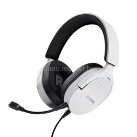 TRUST GXT 490 Fayzo 7.1 vezetékes gamer headset (multiplatform; nagy-párnás; hangerőszabályzó; USB; fehér) TRUST_25302 small