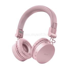 TRUST Vezeték nélküli fejhallgató 23910, Tones Bluetooth Wireless Headphones - pink TRUST_23910 small