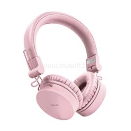 TRUST Vezeték nélküli fejhallgató 23910, Tones Bluetooth Wireless Headphones - pink TRUST_23910 small