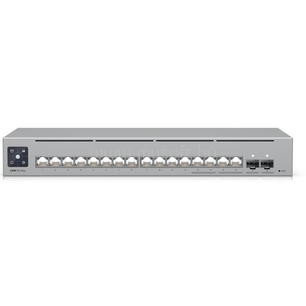 UBIQUITI USW-Pro-Max-16 12port GbE LAN 4x2.5GbE Multi-Gigabit LAN 2x SFP+ port L3 menedzselhető switch