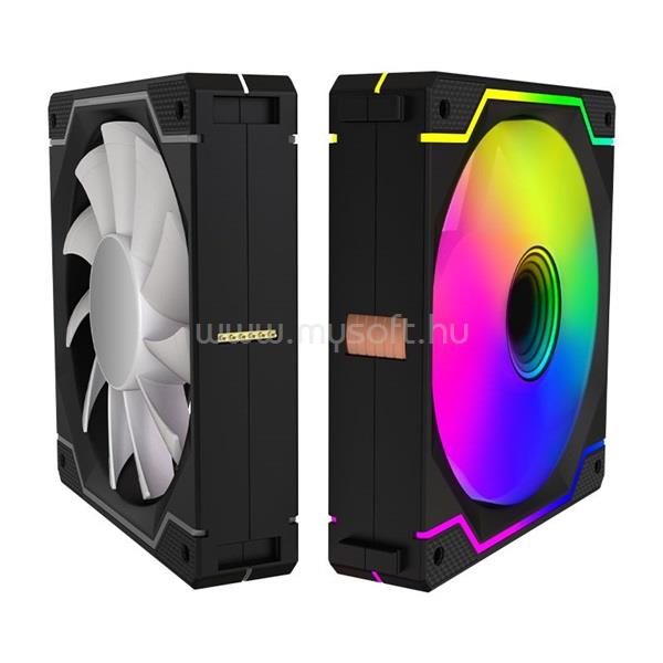 VENTARIS VGCF120-1F-B Tempest RGB számítógép ventilátor