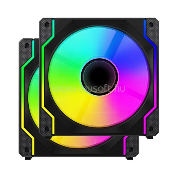 VENTARIS VGCF120-2F Tempest RGB számítógép ventilátor 2/CS