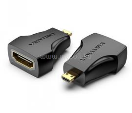 VENTION micro HDMI/M -> HDMI/F 4K adapter (fekete) AITB0 small