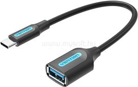 VENTION USB-C 3.1/M ->  USB-A/F, 0,15m OTG PVC kábel (fekete) CCVBB small