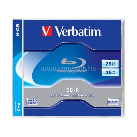 VERBATIM BD-R írható Blu-Ray lemez 25GB normál tok