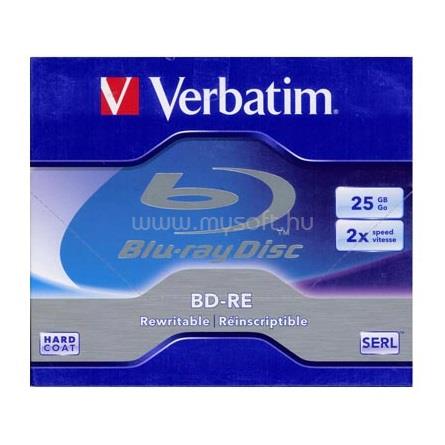 VERBATIM BD-RE újraírható Blu-ray lemez 25GB normál tok