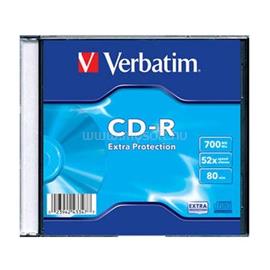 VERBATIM CD-R írható CD lemez 700MB vékony tok VERBATIM_43347/408A1 small