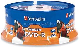 VERBATIM DVD-R 4.7GB X16 PRINTABLE (CAKE 25) VERBATIM_VER435389 small