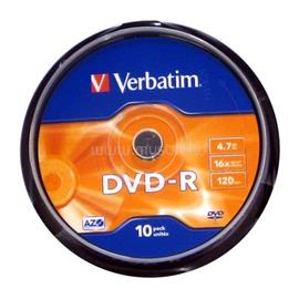 VERBATIM DVD-R írható DVD lemez 4,7GB 10db hengeres VERBATIM_43523 small