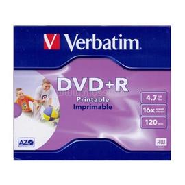 VERBATIM DVD+R írható DVD lemez 4,7GB matt nyomtatható normál tok VERBATIM_43508 small