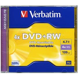 VERBATIM DVD+RW 4.7GB X4 MATT SILVER NORMAL TOK VERBATIM_VER432289 small