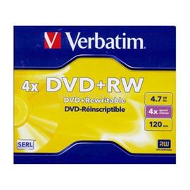 VERBATIM DVD+RW újraírható DVD lemez 4,7GB normál tok VERBATIM_43229 small