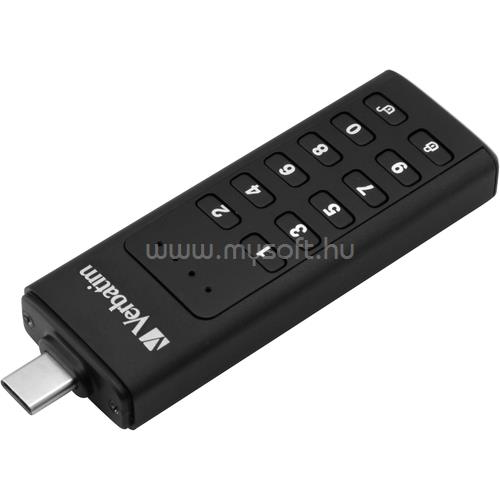 VERBATIM KEYPAD SECURE USB 3.1 USB-C 64GB pendrive