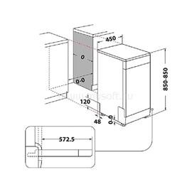 WHIRLPOOL WSBC 3M27 X keskeny 10 terítékes inox mosogatógép WHIRLPOOL_869991672740 small