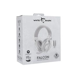 WHITE SHARK FALCON-W, GH-2441W, vezeték nélküli gamer headset (fehér) WGH-2441W small